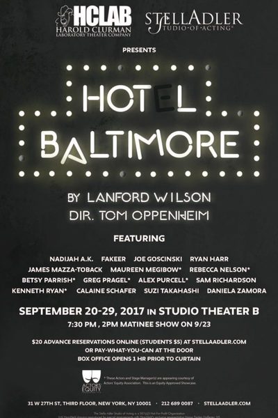 Hot L Baltimore (Harold Clurman Lab)
