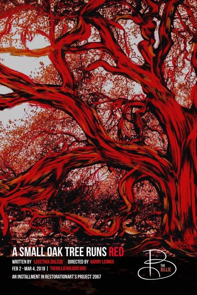 A Small Oak Tree Runs Red