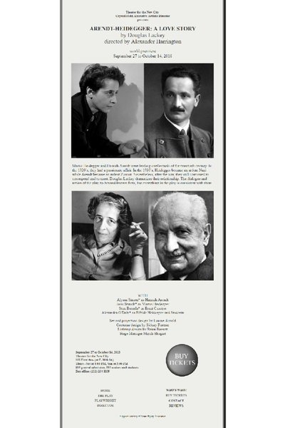 Arendt-Heidegger: A Love Story